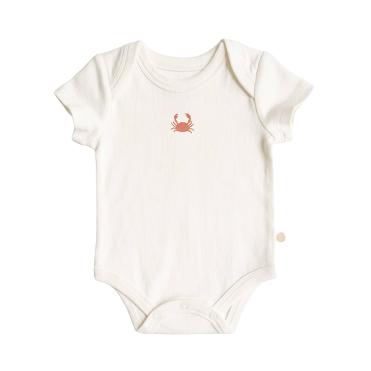 BLUEBERRY HILL - BBY - CRAB ONESIE - CREAM
