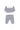 Petit Bateau - White and Navy 2PC Knit Baby Sweater and Pants Set