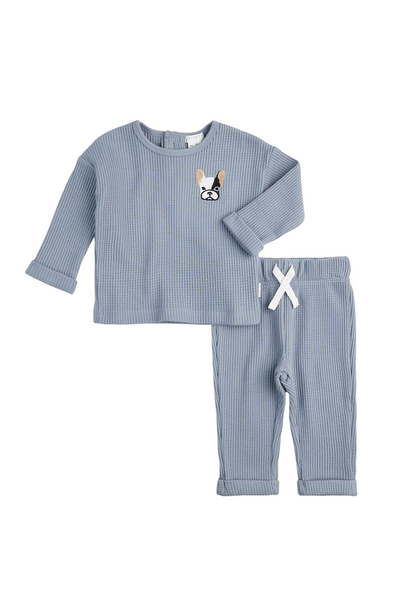 Frenchie Light Blue Thermal Sweatsuit