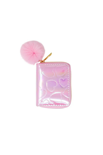 Pink Shiny Heart Wallet