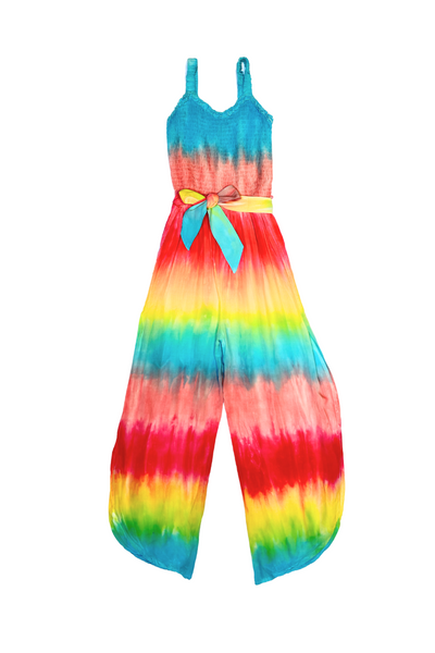 Rainbow Tie Dye Rara Romper