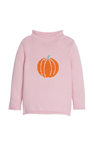 Pink Pumpkin Roll Neck Sweater (7-16)