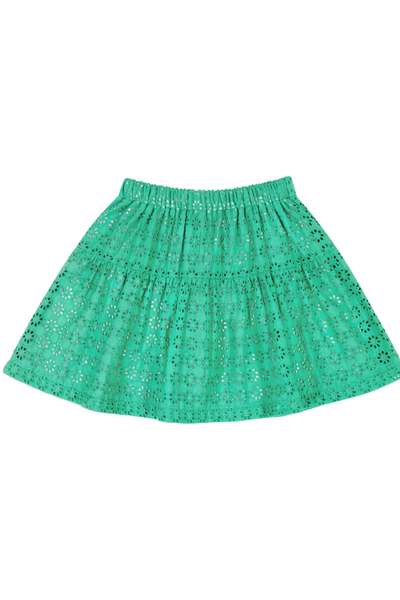 Pixie Green Eyelet Skirt