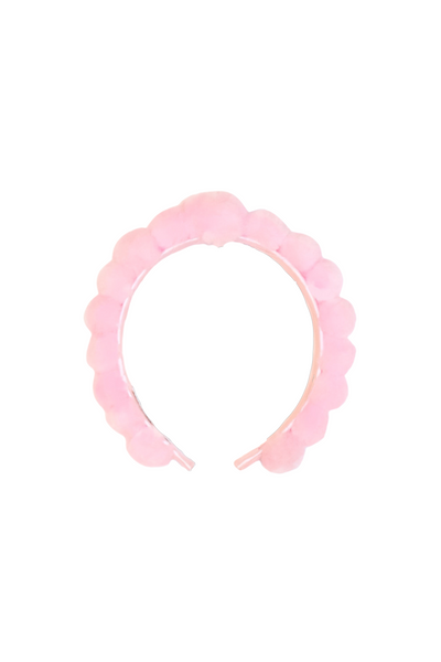Light Pink Pom Pom Headband