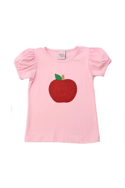 Pink Apple Puff Sleeve T-Shirt