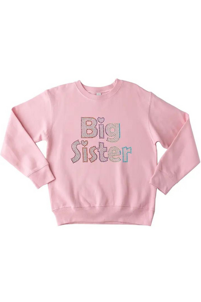 "Big Sister" Beaded Sweatshirt