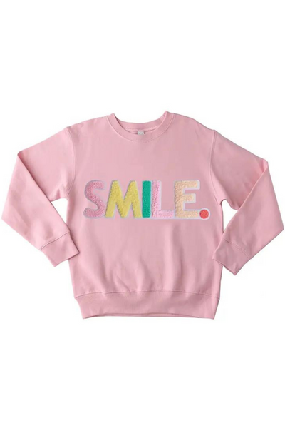 Chenille Smile Sweatshirt
