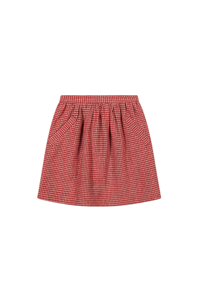 Kiki Red Houndstooth Skirt (2-6X)