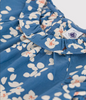 Blue Short Sleeve Floral Blouse