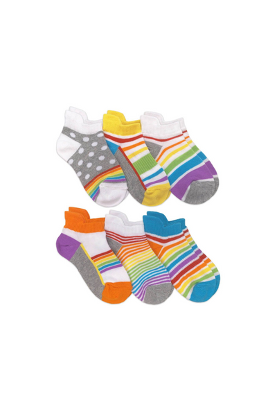 Low Cut Rainbow Socks 6pk