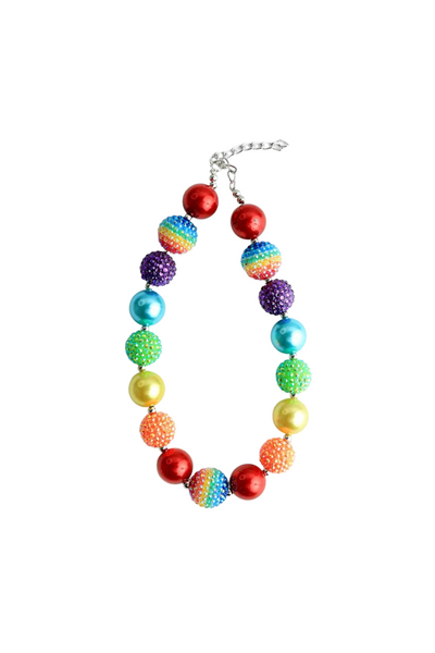 Chunky Sparkle Rainbow Necklace