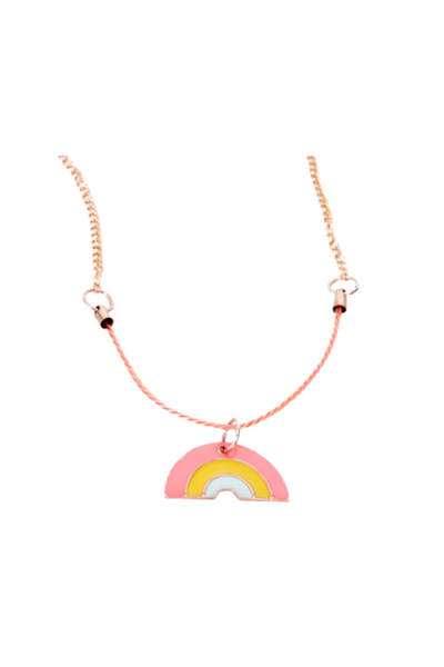 Rainbow Enamel Necklace