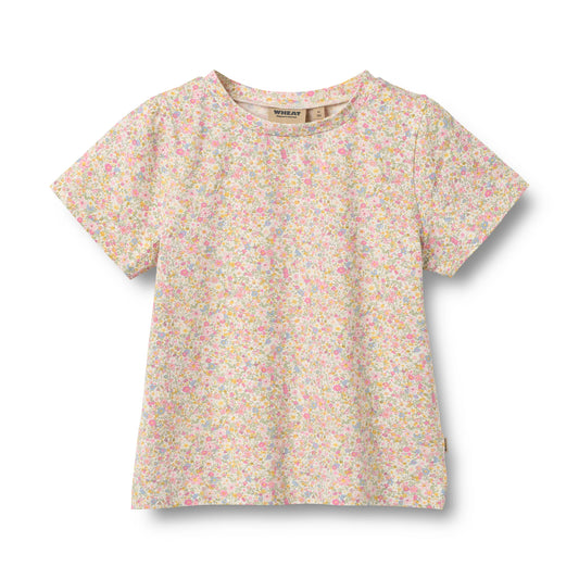 WHEAT - BG - MANNA T-SHIRT S/S - BLUSH FLOWER MEADOW