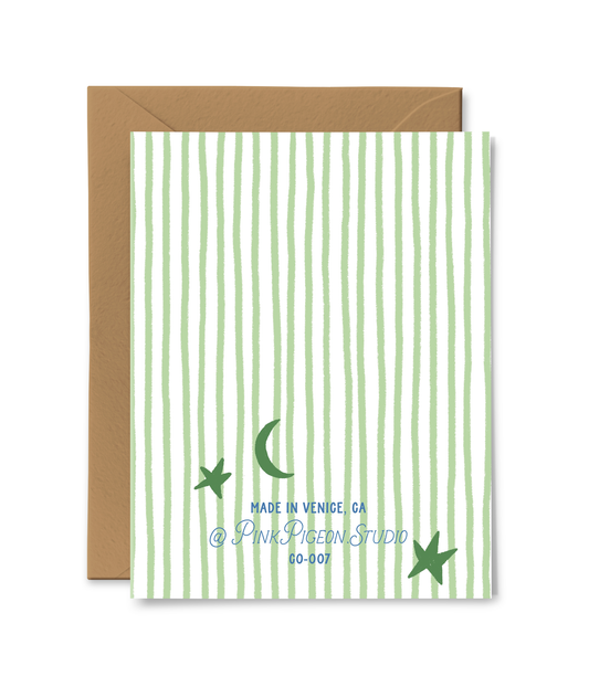 PINK PIGEON STUDIO - T&B - WELCOME BABY BOY CARD