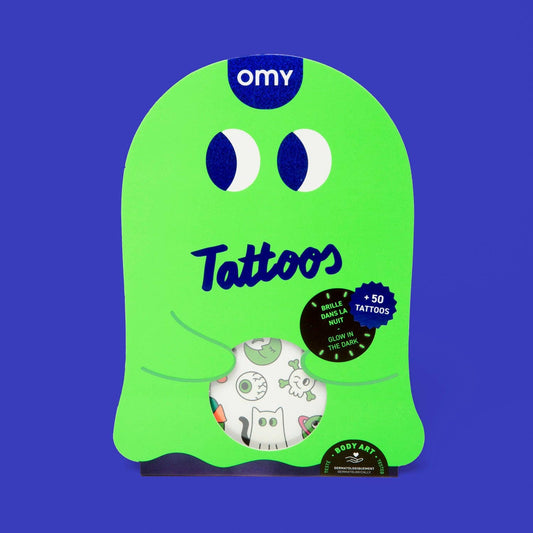 OMY - T&B - TEMPORARY TATOOS - GLOW IN THE DARK