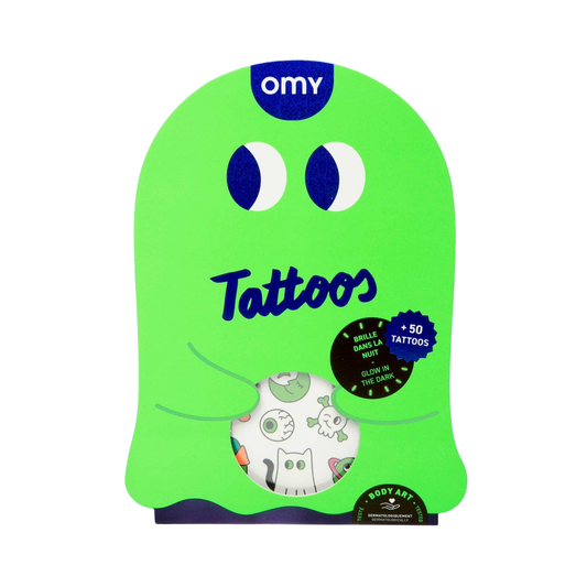 OMY - T&B - TEMPORARY TATOOS - GLOW IN THE DARK