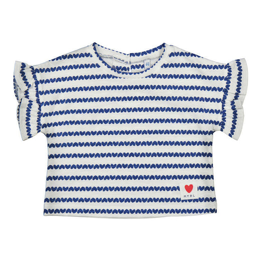 MAYORAL - BBY - PRINTED S/S T-SHIRT - PORCELAIN
