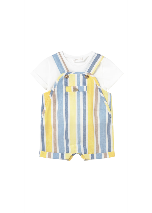 MAYORAL - BBY - DUNGAREE DRESS UP SET - GREEN