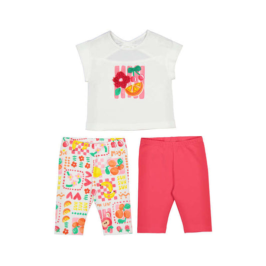 MAYORAL - BBY - LEGGINGS SET (3 GARMENTS) - HIBISCUS