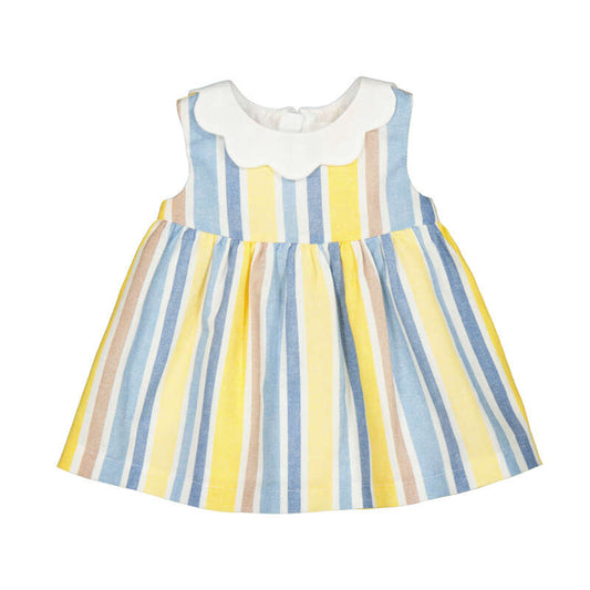 MAYORAL - BBY - STRIPES LINEN DRESS - MULTI