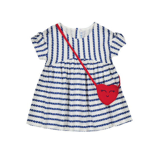 MAYORAL - BBY - DRESS WITH BAG - PORCELAIN