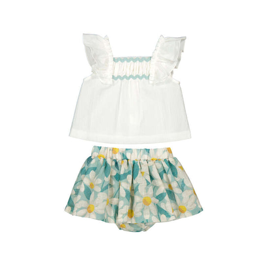 MAYORAL - BBY - PRINTED SKIRT - LAKE