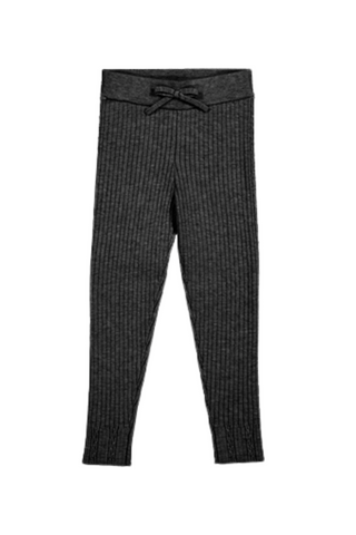 Black Ribbed Knit Leggings