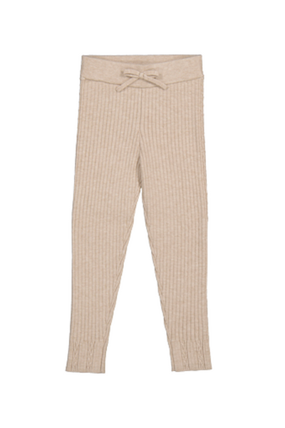 Toffee Ribbed Knit Leggings