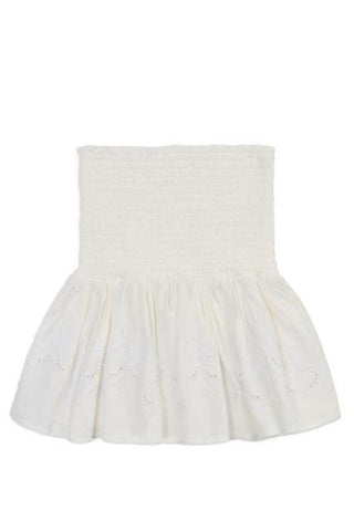 Splendid - Smocked Skirt Blanc