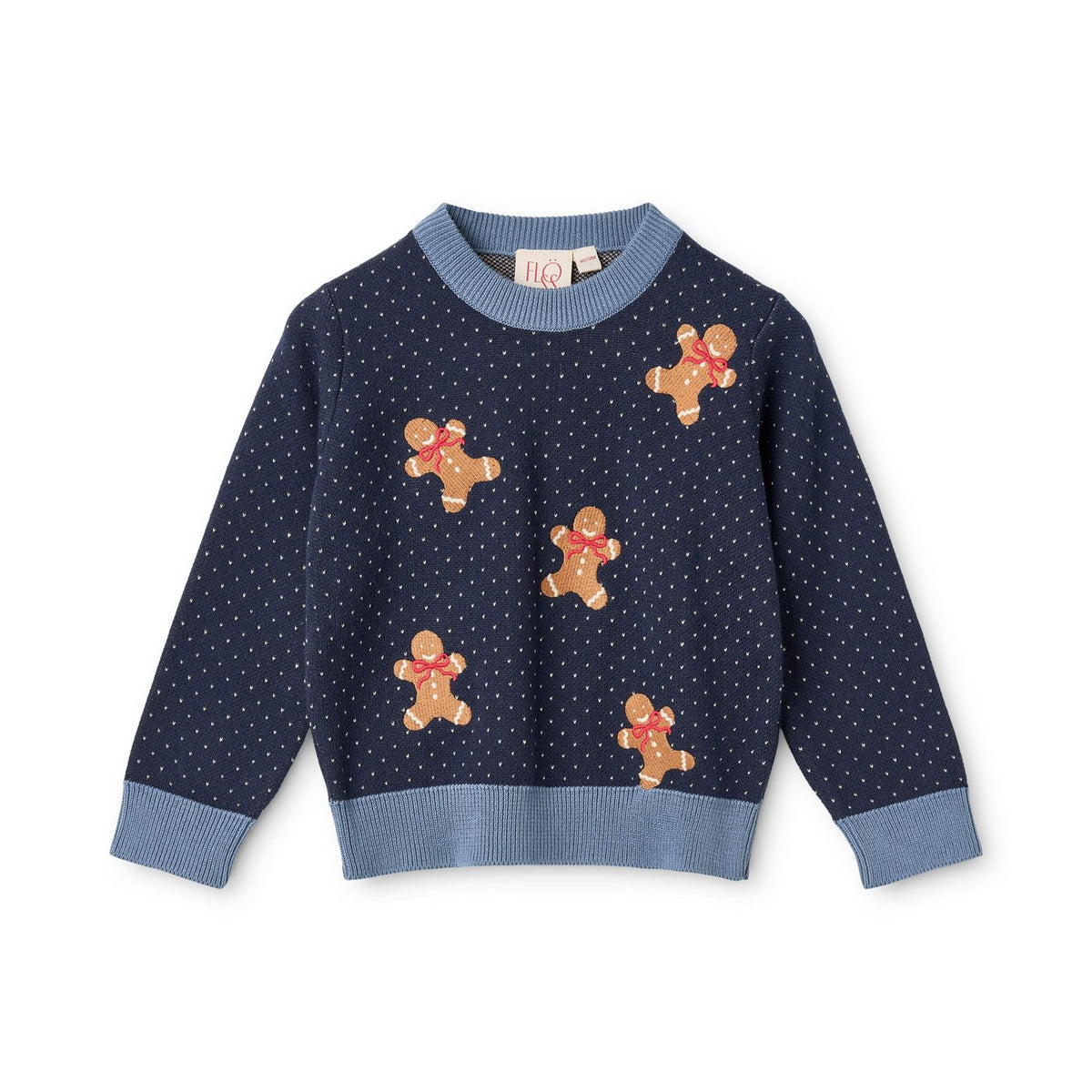 FLOSS - TB - HOLGER SWEATER - NAVY GINGERBREAD