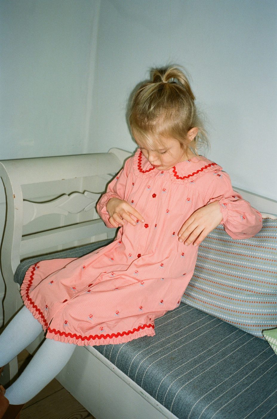 FLOSS - TG - SONJA DRESS - PINK ROSE GINGHAM