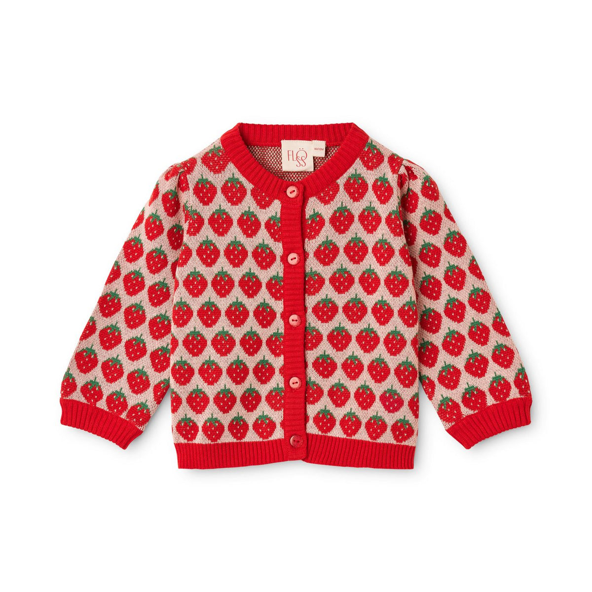 FLOSS - BBY - LINE CARDIGAN - BLOSSOM PINK BERRY