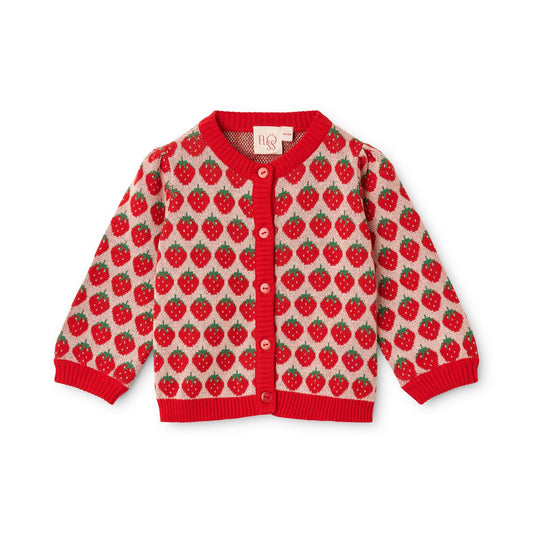 FLOSS - BBY - LINE CARDIGAN - BLOSSOM PINK BERRY