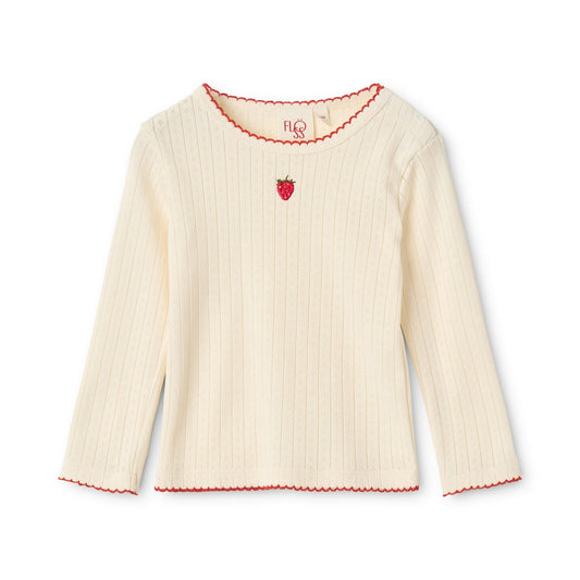 FLOSS - TG - FLORA POINTELLE BLOUSE - GENTLE CREAM
