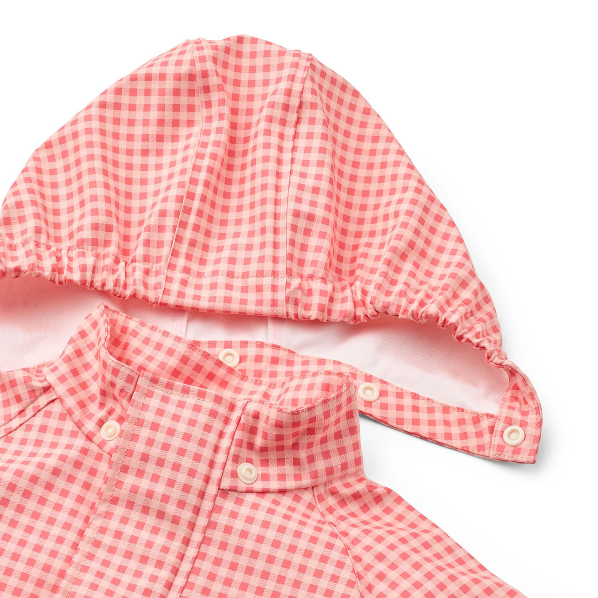 FLOSS - BBY - DEW RAINWEAR SET - PINK ROSE GINGHAM