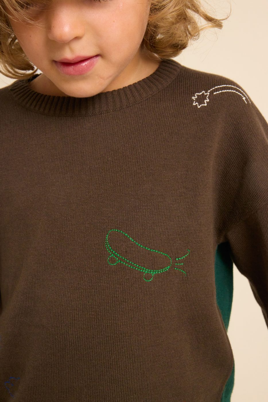 FLOSS - BBY - GUSTAV SWEATER - MOSSWOOD