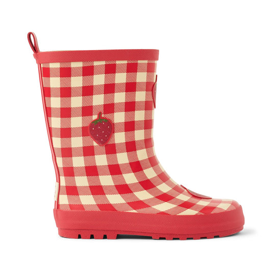 FLOSS - SHOES - MISTY RAIN BOOTS - BERRY GINGHAM