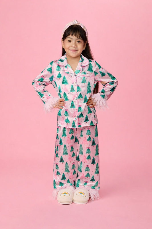 MINI DREAMERS - TG - CHRISTMAS TREES FEATHER SILKY SET