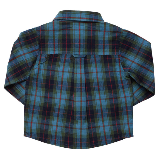 BB Boys Jack Shirt - Blue Tartan