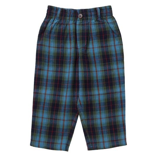 TB Boys Jackson Pant - Blue Tartan