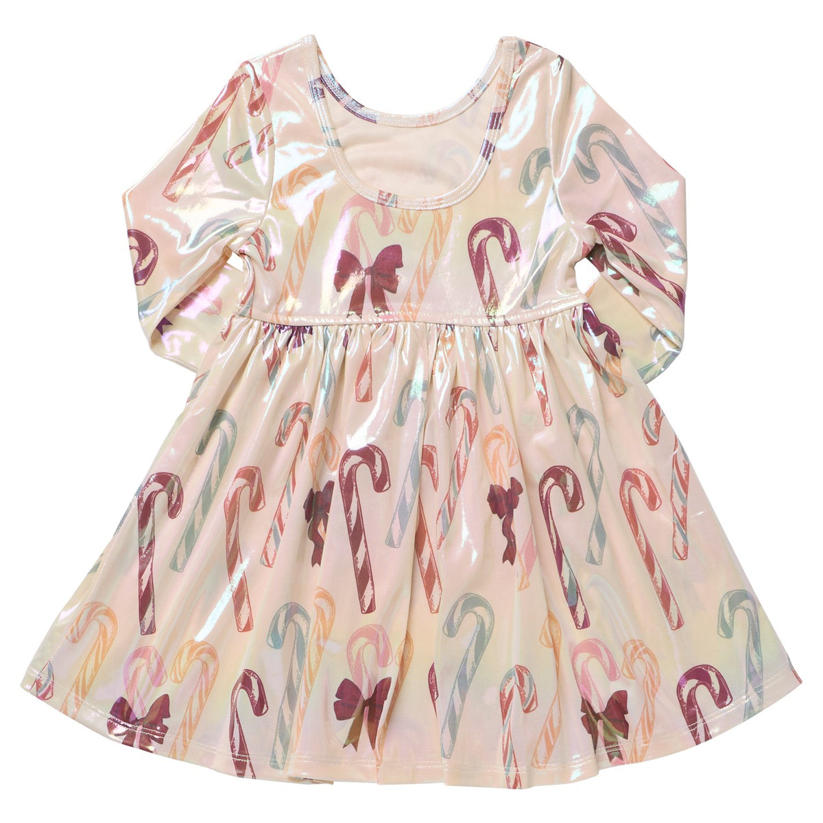 BG Girls Lame Steph Dress - Antique Candy Canes
