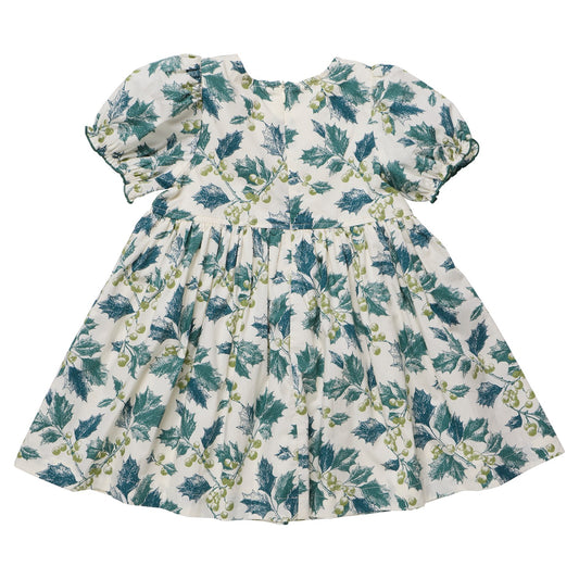 TG Girls Hermione Dress - Green Holly