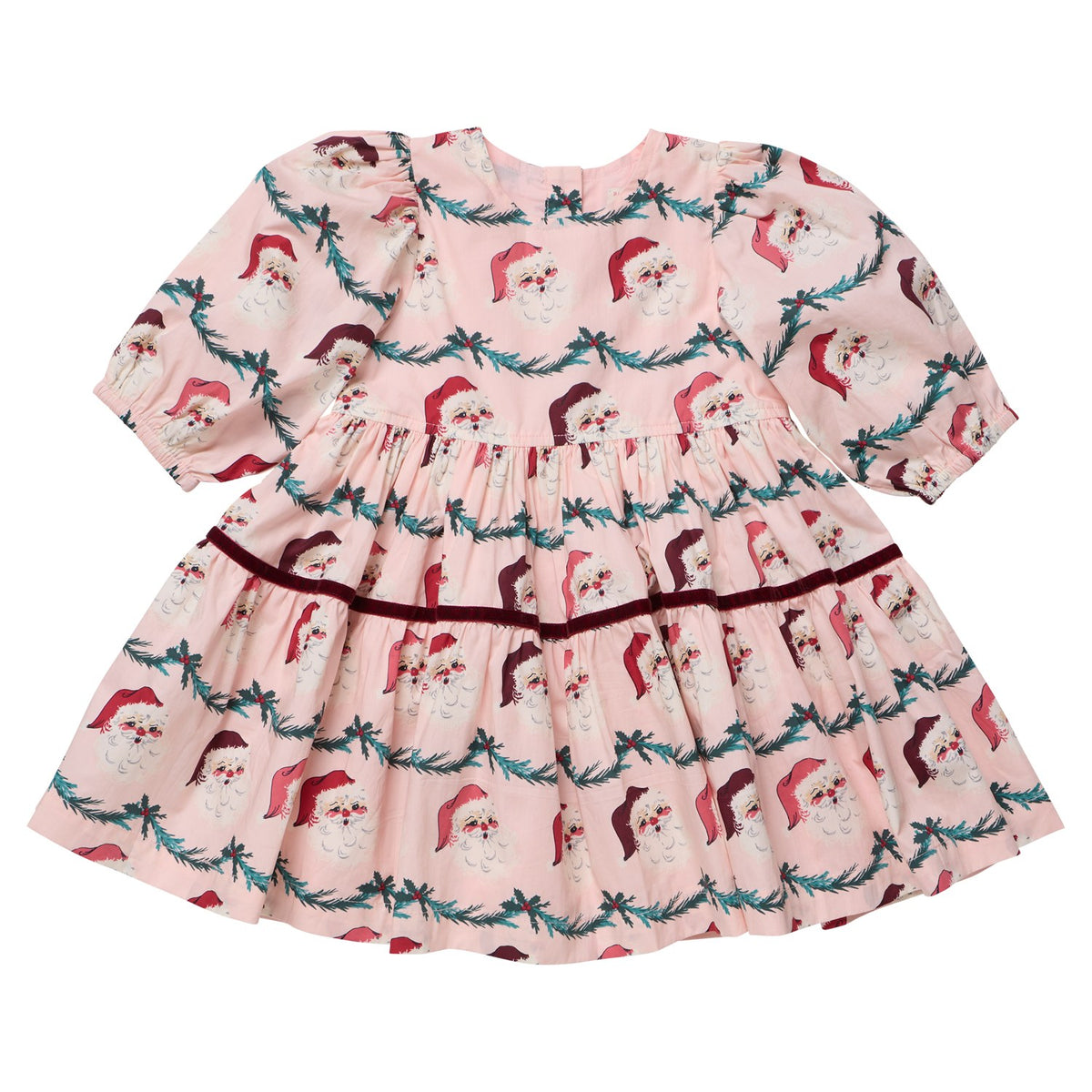 TG Girls Maribelle Dress - Santa Garland
