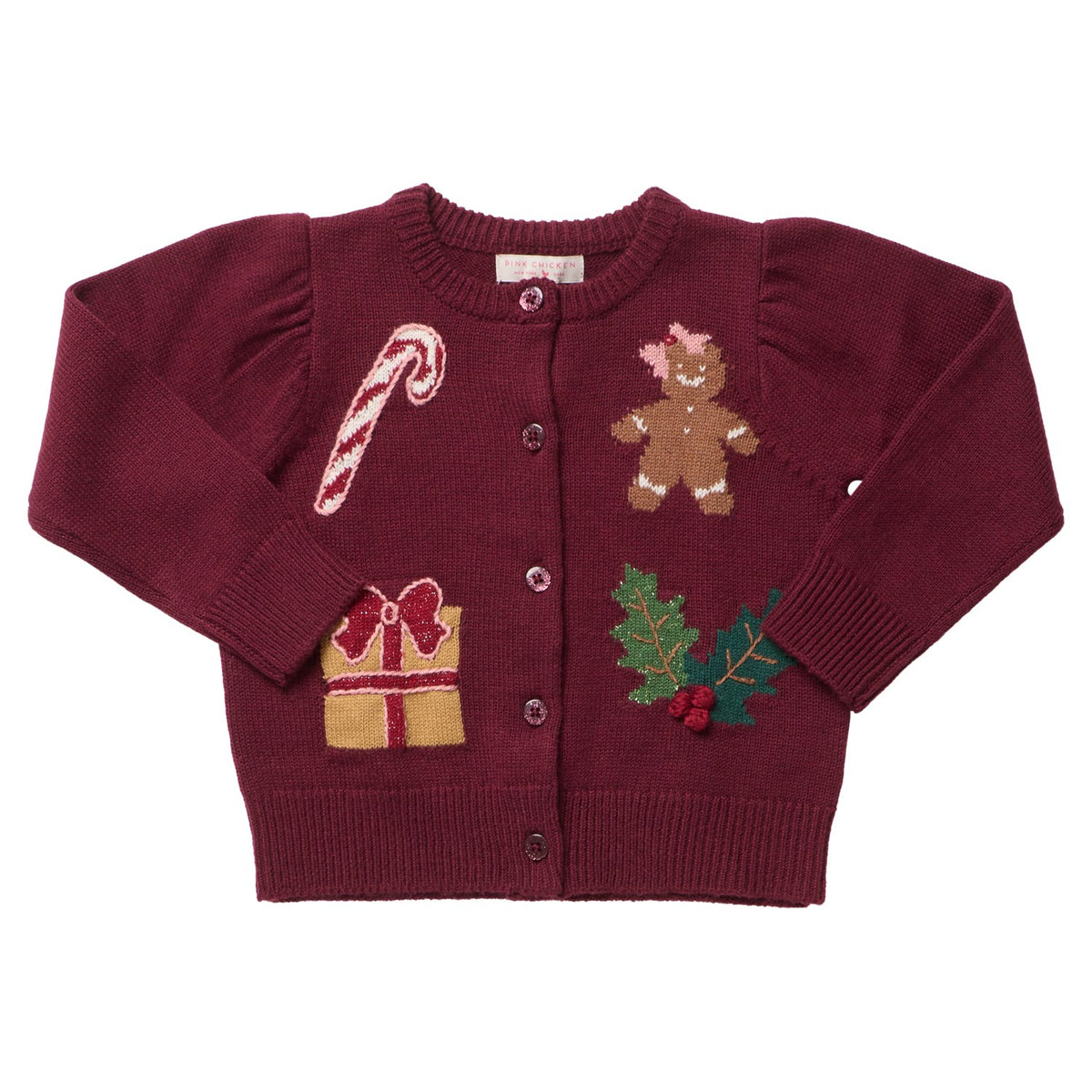 BG Girls Constance Sweater - Holiday Patches