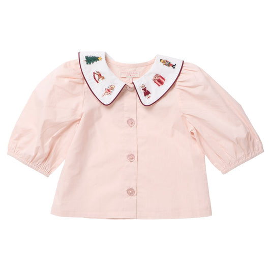 BG Girls Noelle Top - Nutcracker Embroidery