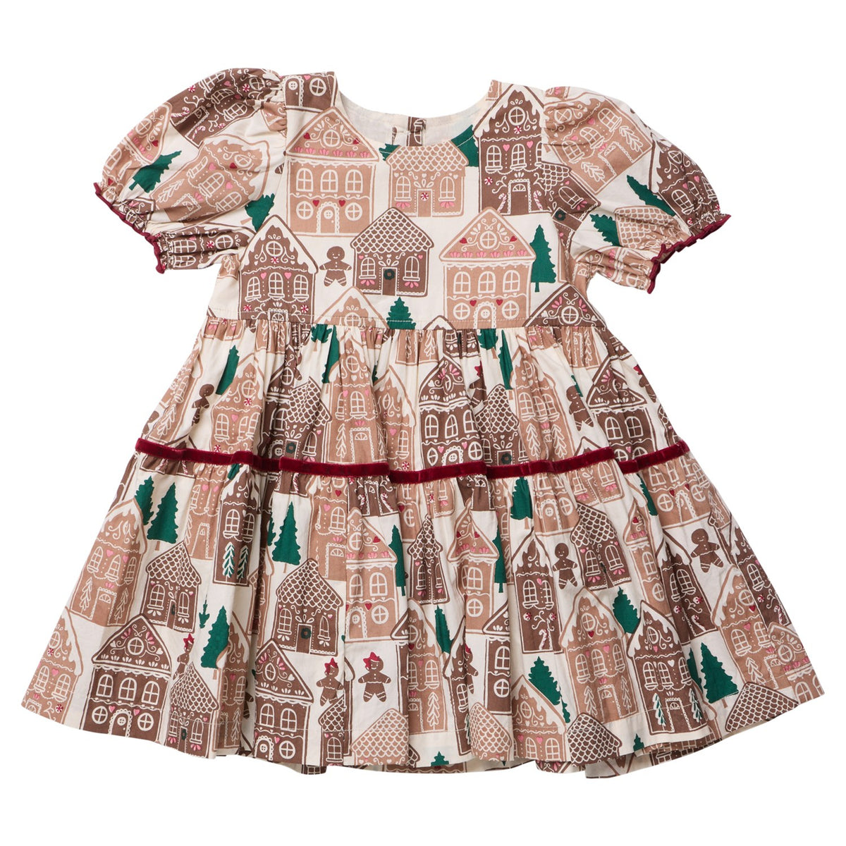 TG Girls Eliza Dress - Gingerbread Houses