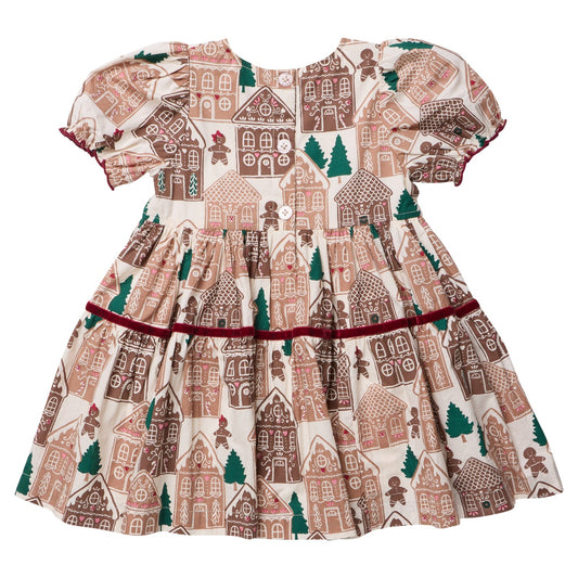 TG Girls Eliza Dress - Gingerbread Houses