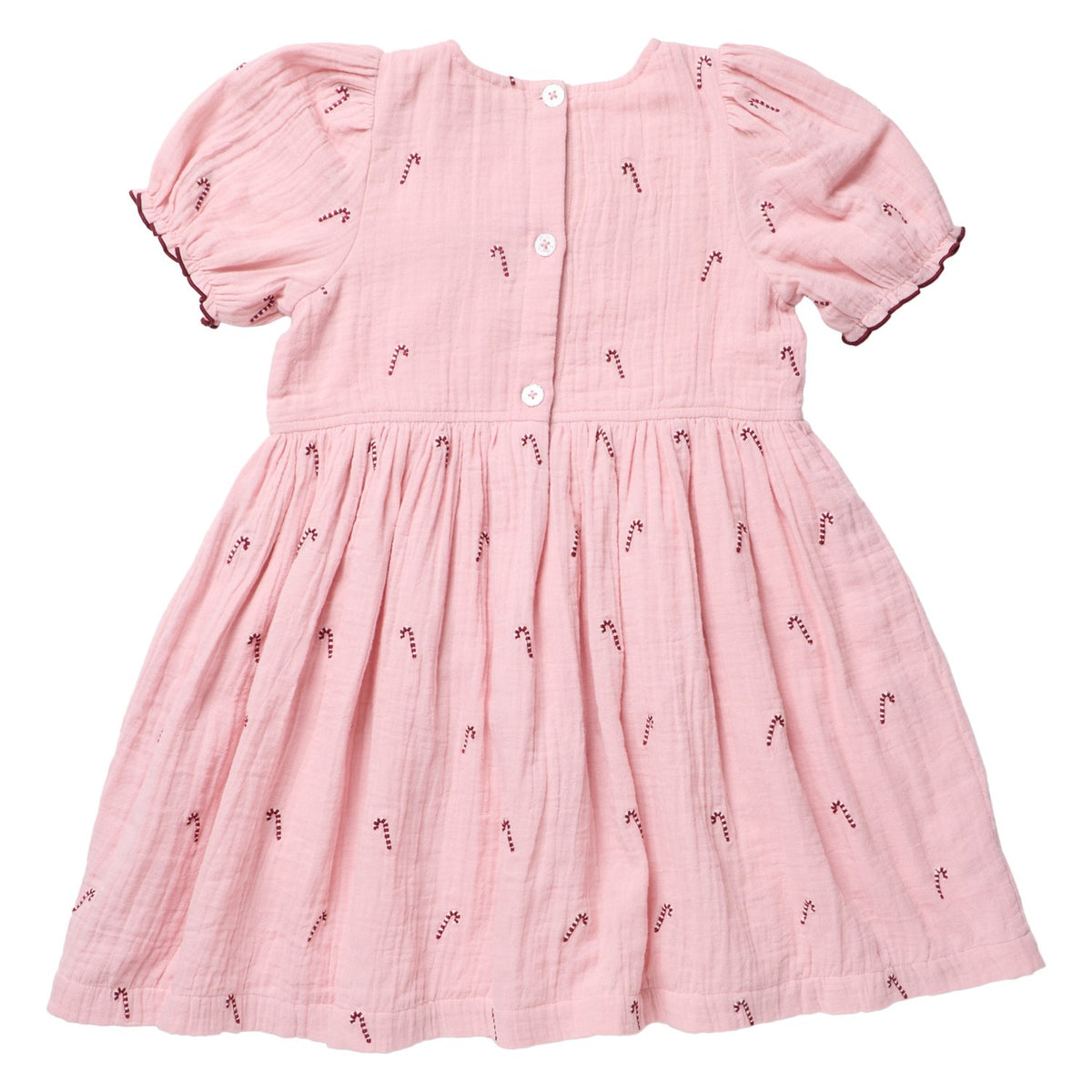 BG Girls Liliana Dress - Pink Velvet Bow