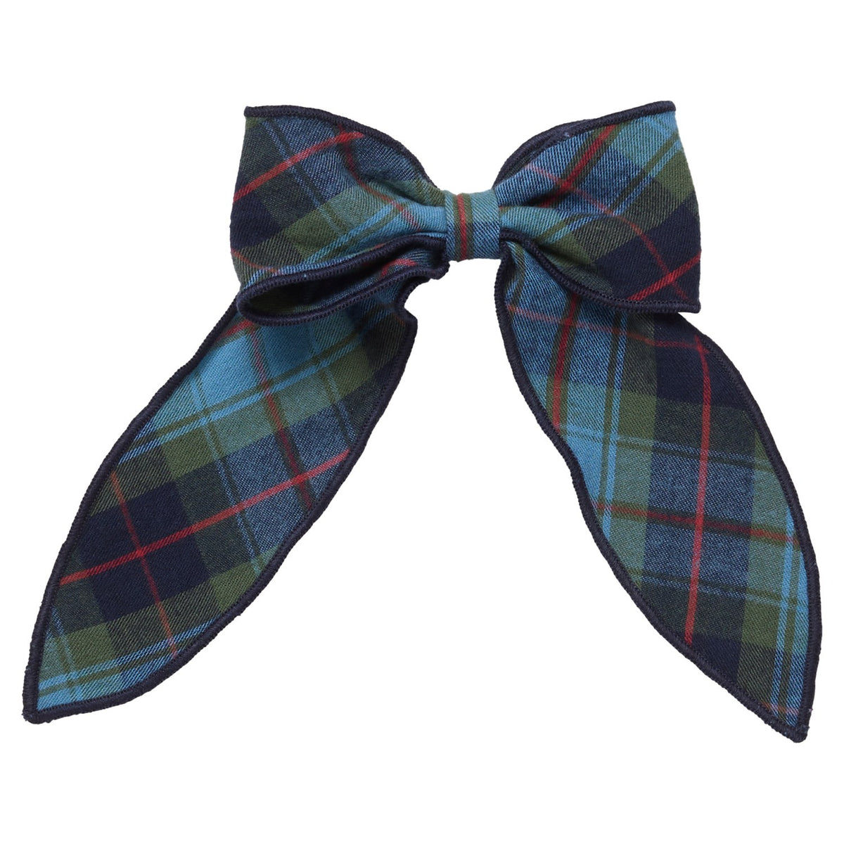ACC Long Tail Bow - Blue Tartan