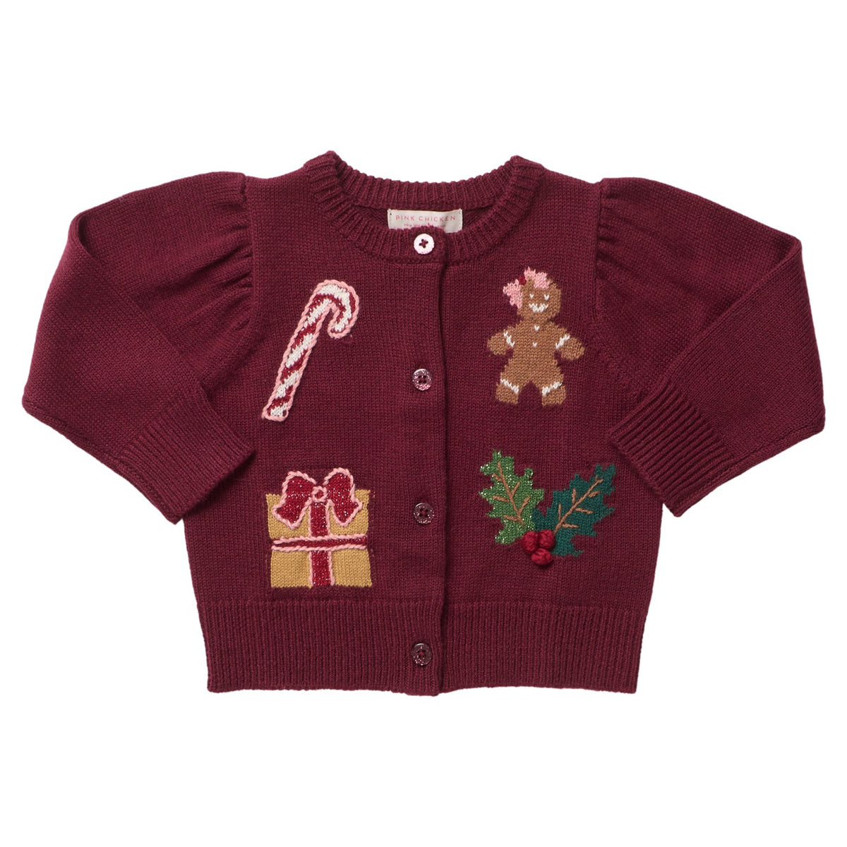 BBY Baby Girls Constance Sweater - Holiday Patches
